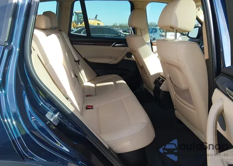 2017 BMW X3 Sdrive28I z USA, uszkodzony, nr VIN 5UXWZ7C59H0T44226